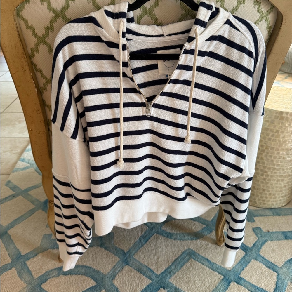 Aerie Striped Zip-Up Hoodie